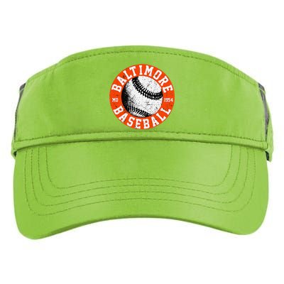 Baltimore Baseball Retro Vintage Design Baseball Lover Adult Drive Performance Visor