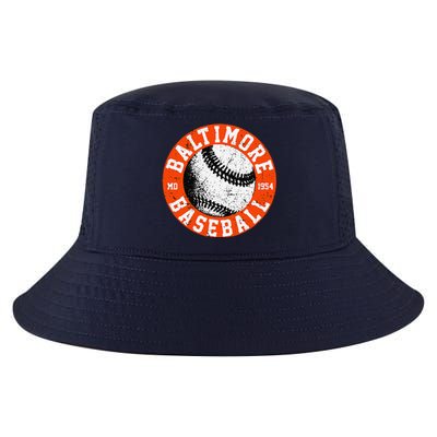 Baltimore Baseball Retro Vintage Design Baseball Lover Cool Comfort Performance Bucket Hat