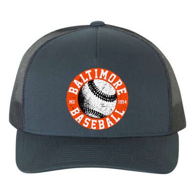 Baltimore Baseball Retro Vintage Design Baseball Lover Yupoong Adult 5-Panel Trucker Hat