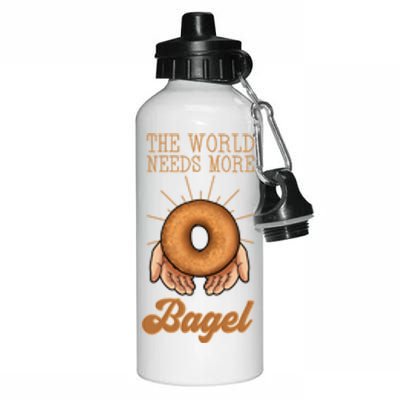 Bagel Baker Roll Lover Ringshaped Baked Jewish Bread Beigel Gift Aluminum Water Bottle