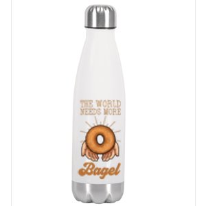 Bagel Baker Roll Lover Ringshaped Baked Jewish Bread Beigel Gift Stainless Steel Insulated Water Bottle