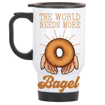 Bagel Baker Roll Lover Ringshaped Baked Jewish Bread Beigel Gift Stainless Steel Travel Mug