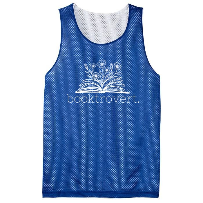 Booktrovert Book Reader Gift Mesh Reversible Basketball Jersey Tank