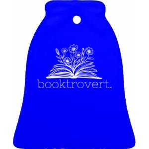 Booktrovert Book Reader Gift Ceramic Bell Ornament