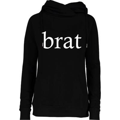 Brat Womens Funnel Neck Pullover Hood