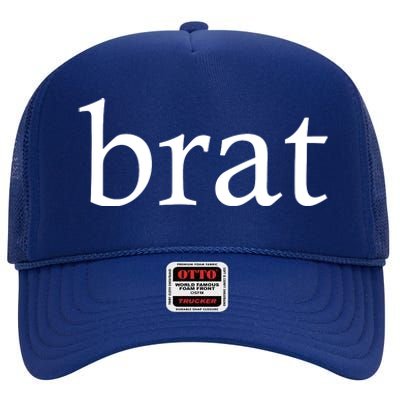 Brat High Crown Mesh Back Trucker Hat