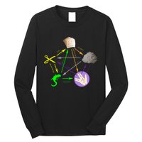 Big Bang Rock Paper Scissors Lizard Long Sleeve Shirt