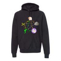 Big Bang Rock Paper Scissors Lizard Premium Hoodie