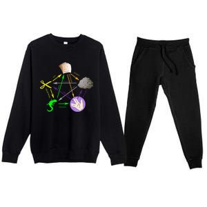 Big Bang Rock Paper Scissors Lizard Premium Crewneck Sweatsuit Set