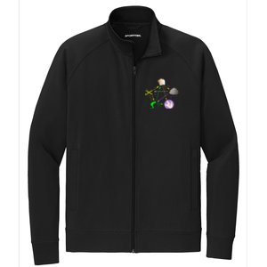 Big Bang Rock Paper Scissors Lizard Stretch Full-Zip Cadet Jacket