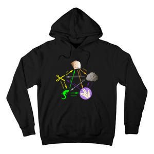 Big Bang Rock Paper Scissors Lizard Tall Hoodie