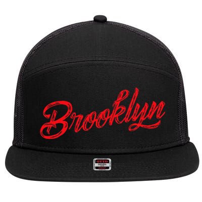 Brooklyn 7 Panel Mesh Trucker Snapback Hat