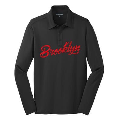 Brooklyn Silk Touch Performance Long Sleeve Polo