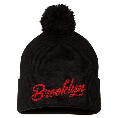 Brooklyn Pom Pom 12in Knit Beanie