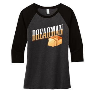 Breadman Women's Tri-Blend 3/4-Sleeve Raglan Shirt