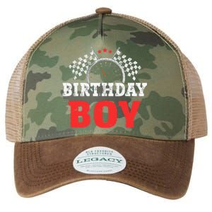 Birthday Boy Race Car Racing Car Driver Birthday Crew Legacy Tie Dye Trucker Hat