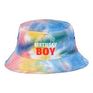 Birthday Boy Race Car Racing Car Driver Birthday Crew Tie Dye Newport Bucket Hat