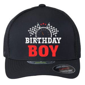 Birthday Boy Race Car Racing Car Driver Birthday Crew Flexfit Unipanel Trucker Cap