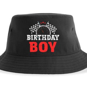 Birthday Boy Race Car Racing Car Driver Birthday Crew Sustainable Bucket Hat