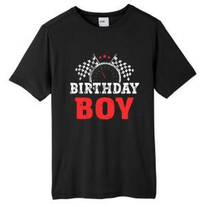 Birthday Boy Race Car Racing Car Driver Birthday Crew Tall Fusion ChromaSoft Performance T-Shirt