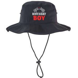 Birthday Boy Race Car Racing Car Driver Birthday Crew Legacy Cool Fit Booney Bucket Hat