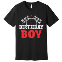 Birthday Boy Race Car Racing Car Driver Birthday Crew Premium T-Shirt