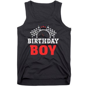 Birthday Boy Race Car Racing Car Driver Birthday Crew Tank Top