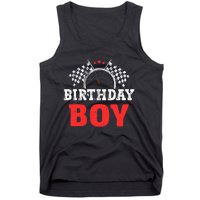 Birthday Boy Race Car Racing Car Driver Birthday Crew Tank Top