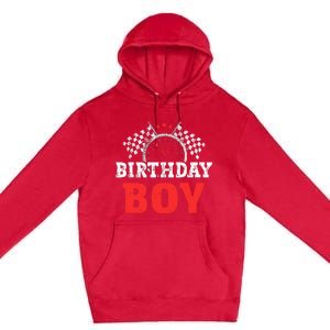 Birthday Boy Race Car Racing Car Driver Birthday Crew Premium Pullover Hoodie