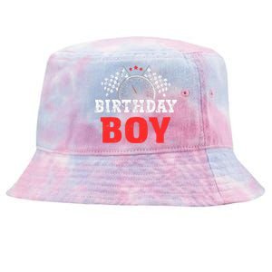 Birthday Boy Race Car Racing Car Driver Birthday Crew Tie-Dyed Bucket Hat