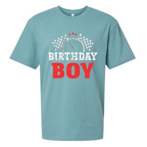 Birthday Boy Race Car Racing Car Driver Birthday Crew Sueded Cloud Jersey T-Shirt