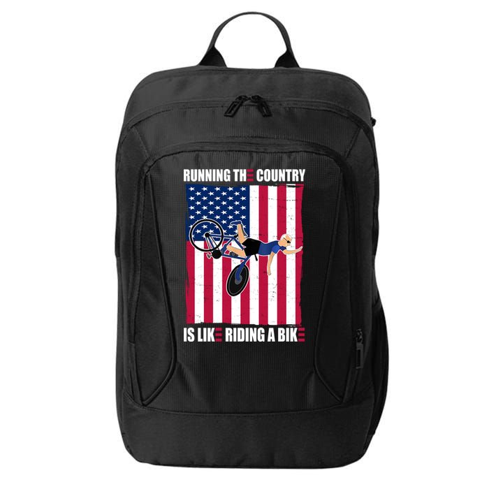 Biden Bicycle Running The Country Is Like Riding A Bike City Backpack