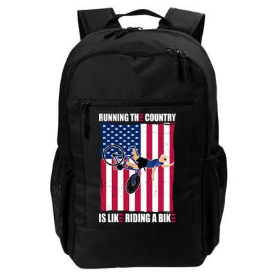 Biden Bicycle Running The Country Is Like Riding A Bike Backpack