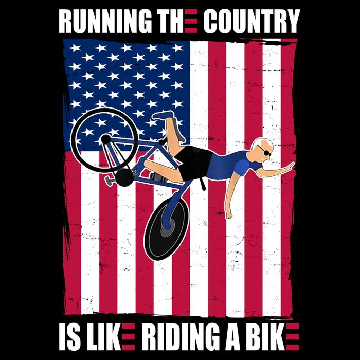 Biden Bicycle Running The Country Is Like Riding A Bike 16 in Basic Backpack