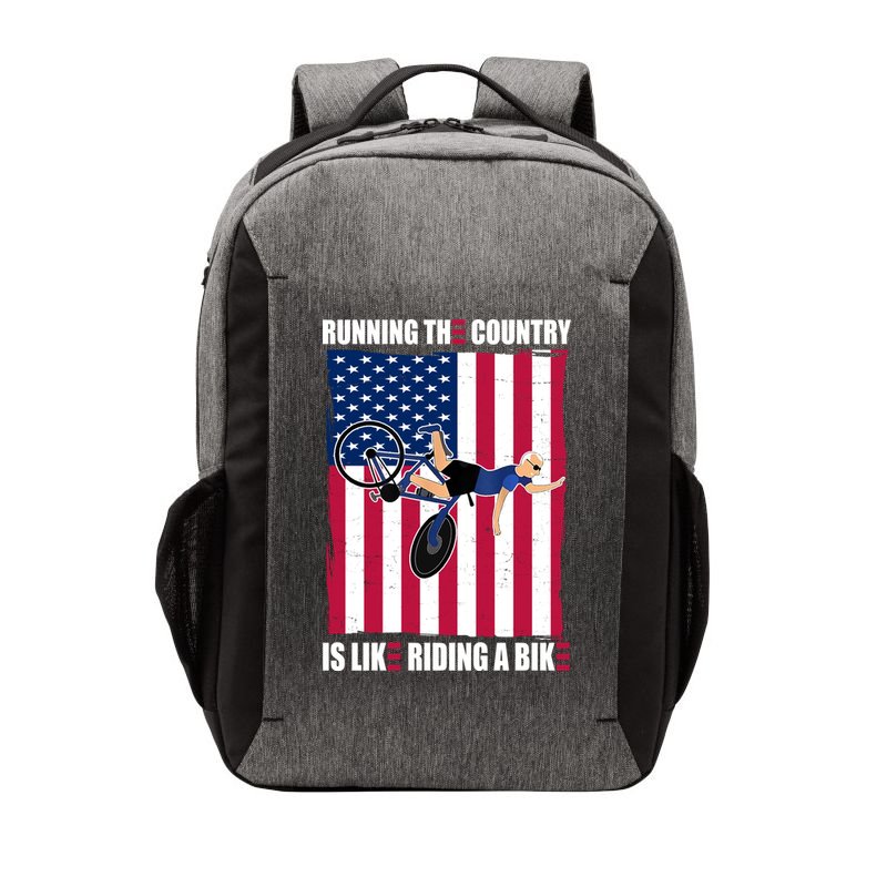 Biden Bicycle Running The Country Is Like Riding A Bike Vector Backpack
