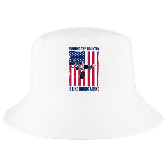 Biden Bicycle Running The Country Is Like Riding A Bike Cool Comfort Performance Bucket Hat
