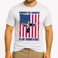 Biden Bicycle Running The Country Is Like Riding A Bike Cooling Performance Crew T-Shirt