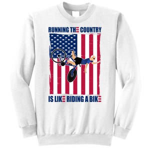 Biden Bicycle Running The Country Is Like Riding A Bike Sweatshirt