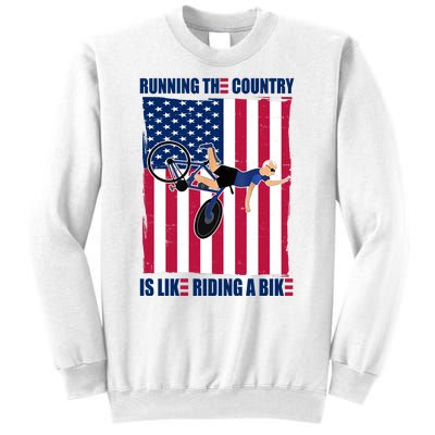 Biden Bicycle Running The Country Is Like Riding A Bike Sweatshirt