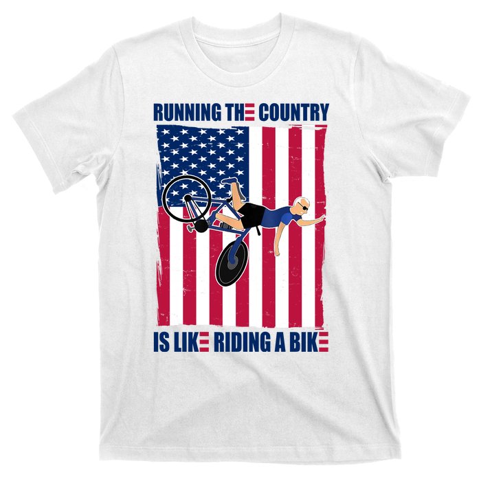 Biden Bicycle Running The Country Is Like Riding A Bike T-Shirt