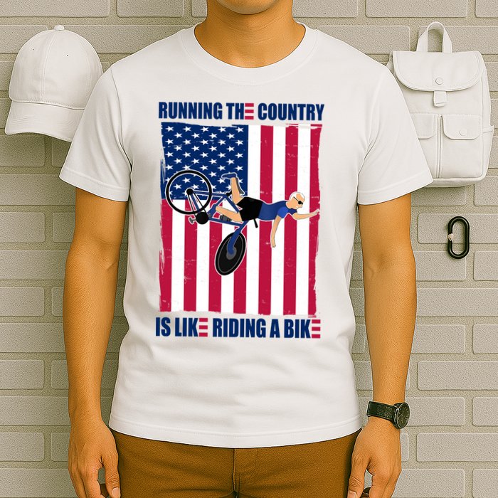Biden Bicycle Running The Country Is Like Riding A Bike T-Shirt