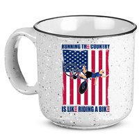 Biden Bicycle Running The Country Is Like Riding A Bike 15oz Campfire Ceramic Mug