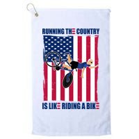 Biden Bicycle Running The Country Is Like Riding A Bike Golf Towel