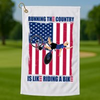 Biden Bicycle Running The Country Is Like Riding A Bike Golf Towel