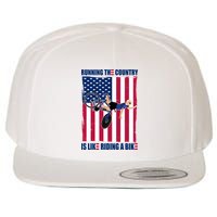 Biden Bicycle Running The Country Is Like Riding A Bike Wool Snapback Cap