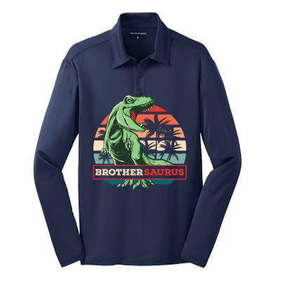 BROTHERSAURUS Silk Touch Performance Long Sleeve Polo