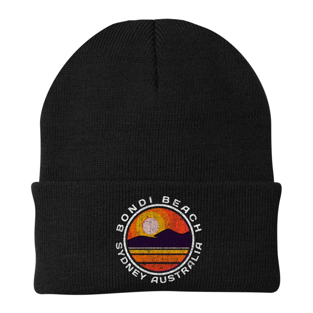 Bondi Beach Retro Distressed Meaningful Gift Beanie