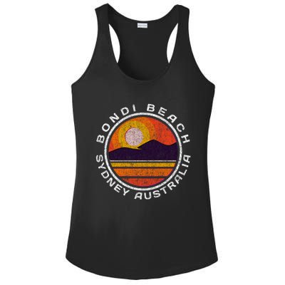 Bondi Beach Retro Distressed Meaningful Gift Ladies PosiCharge Competitor Racerback Tank