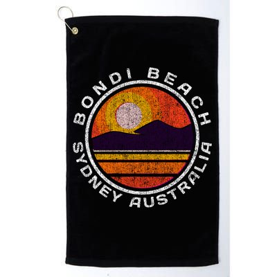Bondi Beach Retro Distressed Meaningful Gift Golf Towel