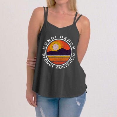 Bondi Beach Retro Distressed Meaningful Gift Women's Strappy Tank